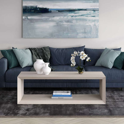 Hudson & Canal - Osmond 58in Wide Rectangular Coffee Table in Alder White - CT1950 veiw 2