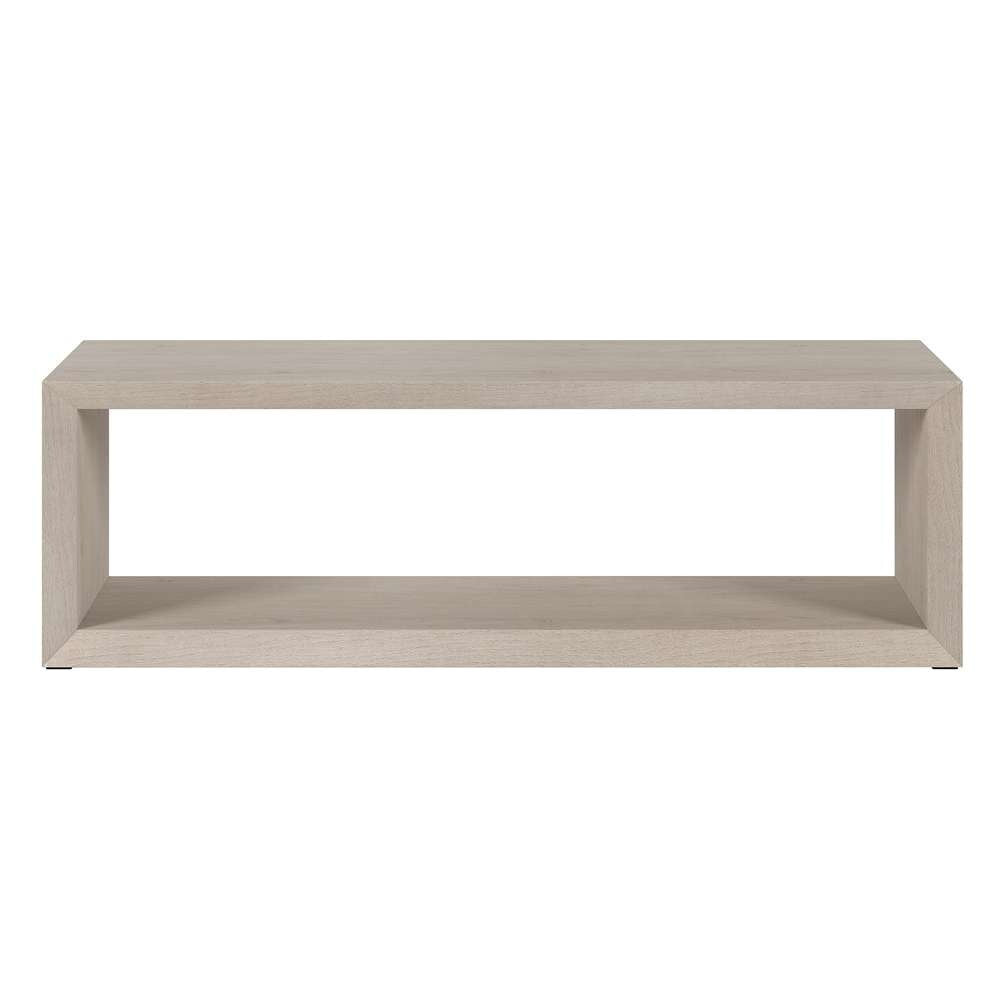 Hudson & Canal - Osmond 58in Wide Rectangular Coffee Table in Alder White - CT1950 veiw 3