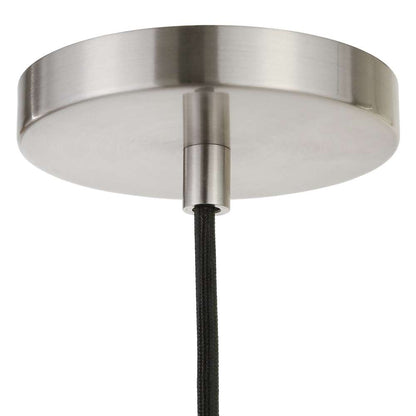 Hudson & Canal - Zariza 8in Wide Pendant with Glass Shade in Brushed Nickel/Clear - PD0614 veiw 3
