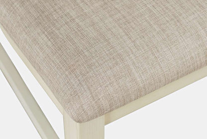 Jofran - Craftsman Slat-Back Upholstered Desk Chair - Antique Cream - 675-370KD veiw 4