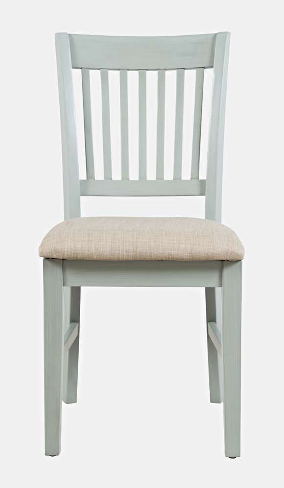 Jofran - Craftsman Slat-Back Upholstered Desk Chair - Earl Grey - 375-370KD veiw 2