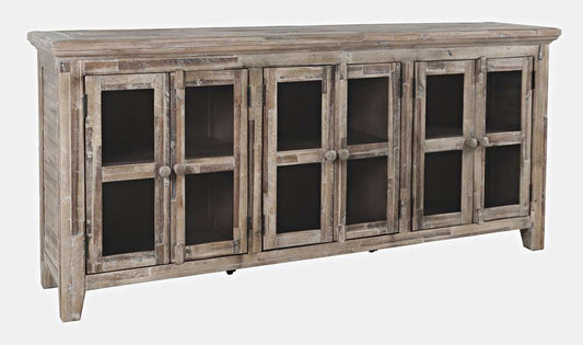 Jofran - Rustic Shores Coastal Style 70in Distressed Acacia Sideboard Cabinet - 2125-7032 veiw 1