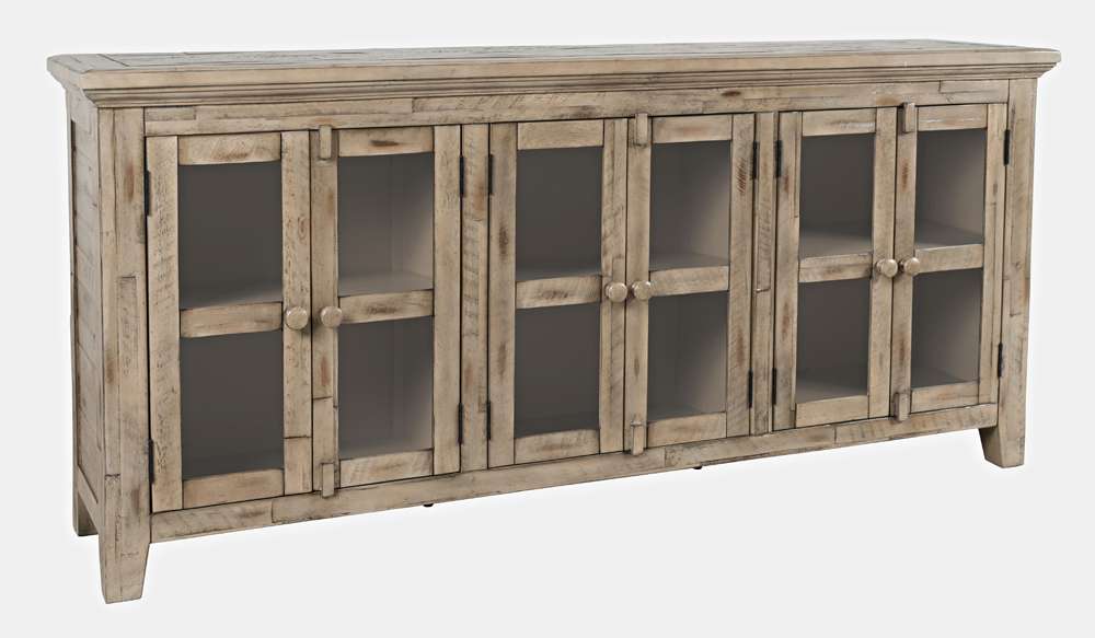 Jofran - Rustic Shores Coastal Style 70in Distressed Acacia Sideboard Cabinet - 1620-7032 veiw 1