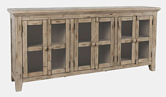 Jofran - Rustic Shores Coastal Style 70in Distressed Acacia Sideboard Cabinet - 1620-7032 veiw 1