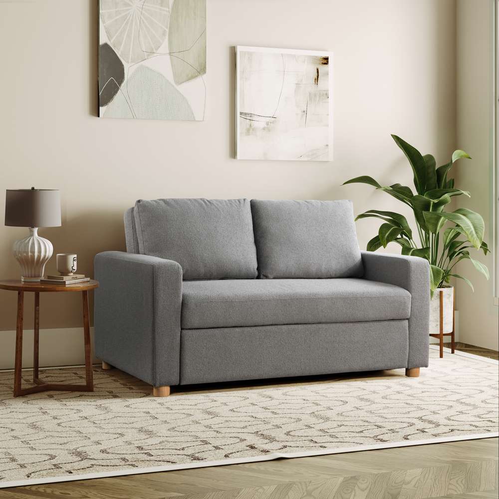 Serta - Anders Convertible Sofa, Grey by Lifestyle Solutions - 112A006GRY veiw 2