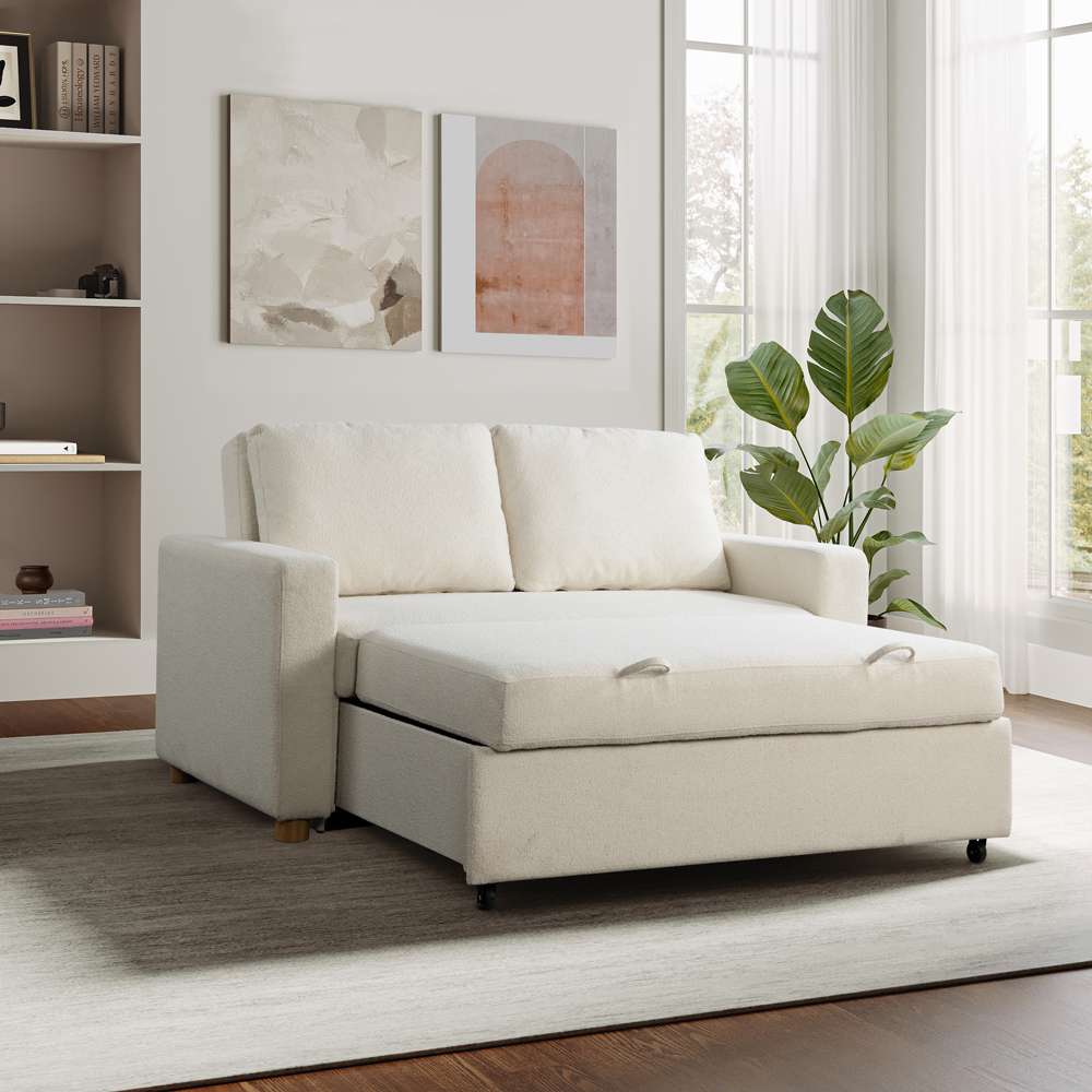 Serta - Anders Convertible Sofa, Ivory by Lifestyle Solutions - 112A006IVO veiw 4