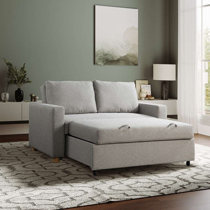 Serta - Anders Convertible Sofa, Light Grey by Lifestyle Solutions - 112A006LTG veiw 2
