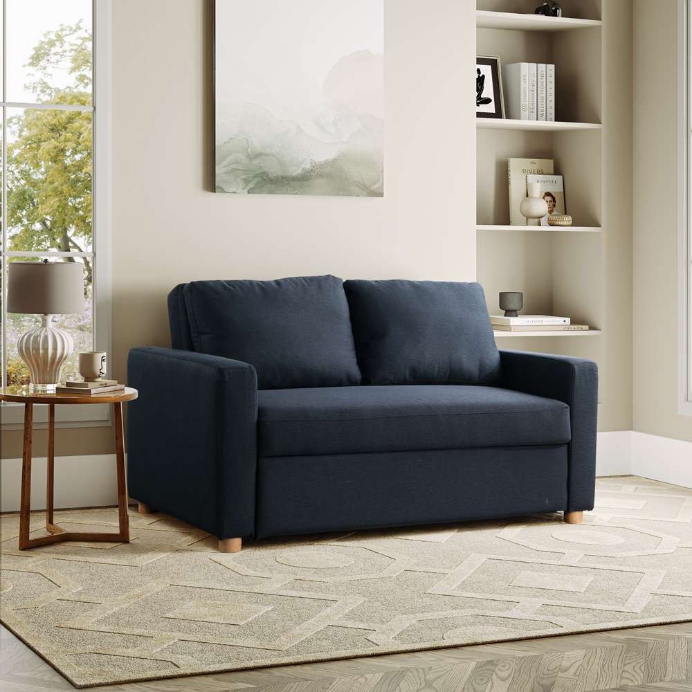 Serta - Anders Convertible Sofa, Navy by Lifestyle Solutions - 112A006NVY veiw 2