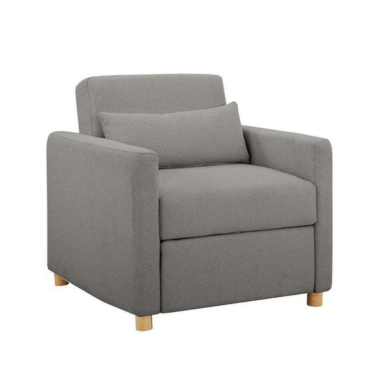 Serta - Anja Convertible Chair, Grey by Lifestyle Solutions - 111A007GRY veiw 1