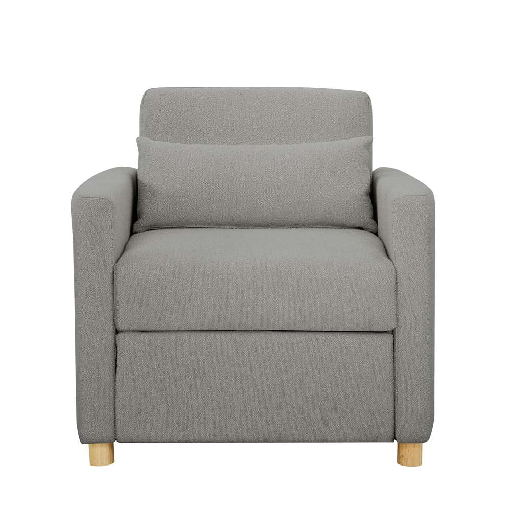 Serta - Anja Convertible Chair, Grey by Lifestyle Solutions - 111A007GRY veiw 3
