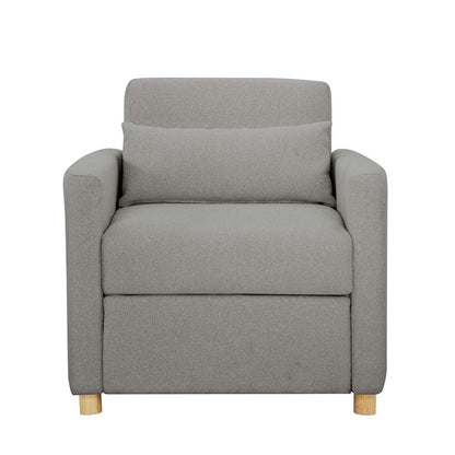 Serta - Anja Convertible Chair, Grey by Lifestyle Solutions - 111A007GRY veiw 3