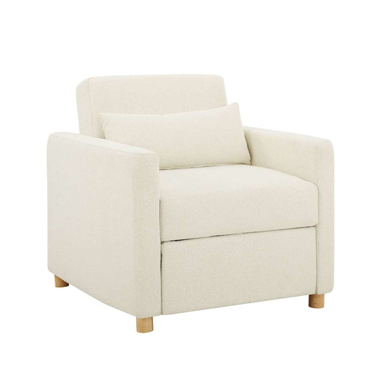 Serta - Anja Convertible Chair, Ivory by Lifestyle Solutions - 111A007IVO veiw 1