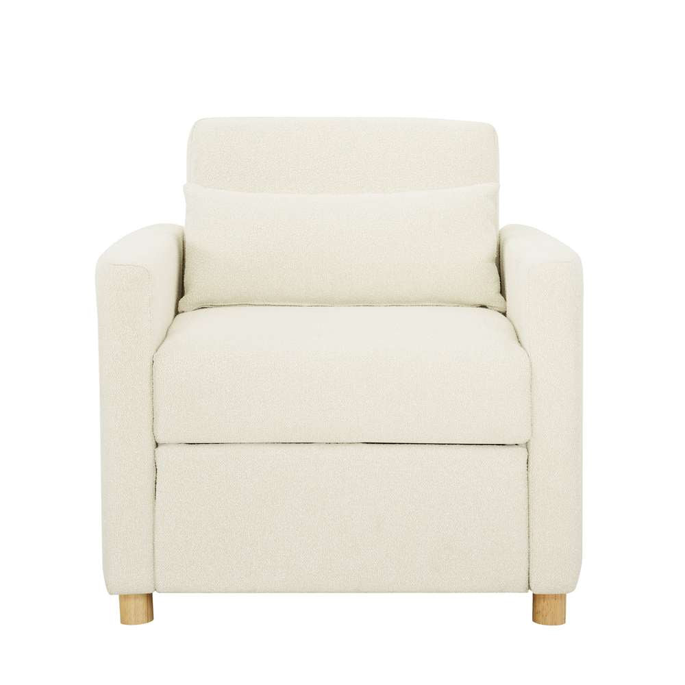 Serta - Anja Convertible Chair, Ivory by Lifestyle Solutions - 111A007IVO veiw 3