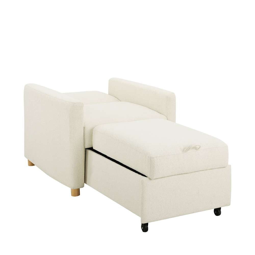 Serta - Anja Convertible Chair, Ivory by Lifestyle Solutions - 111A007IVO veiw 6