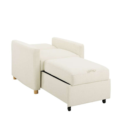 Serta - Anja Convertible Chair, Ivory by Lifestyle Solutions - 111A007IVO veiw 6