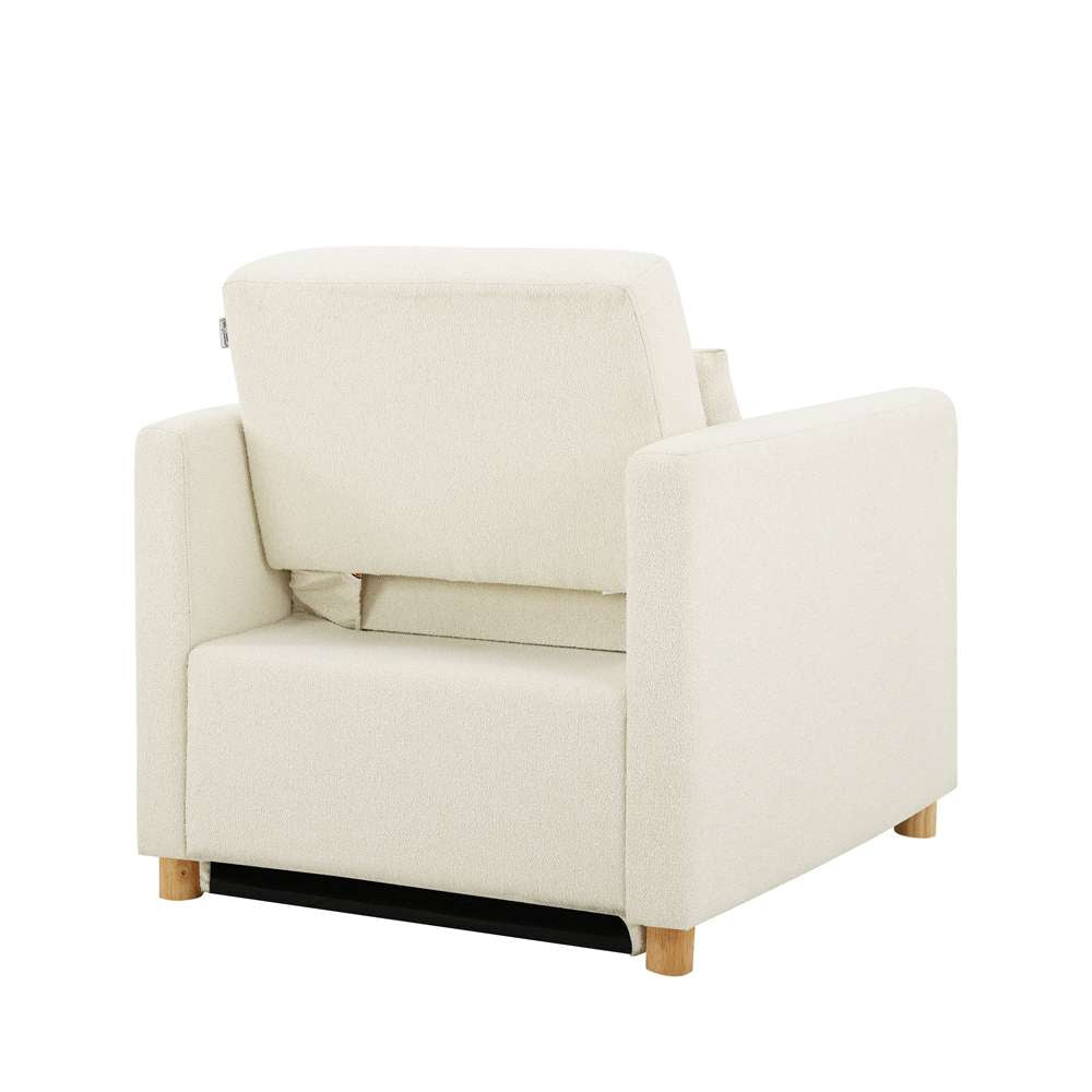 Serta - Anja Convertible Chair, Ivory by Lifestyle Solutions - 111A007IVO veiw 7