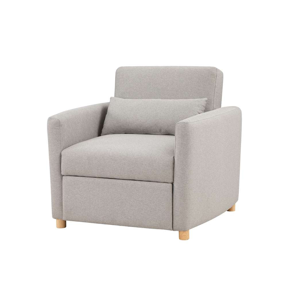 Serta - Anja Convertible Chair, Light Grey by Lifestyle Solutions - 111A007LTG veiw 1
