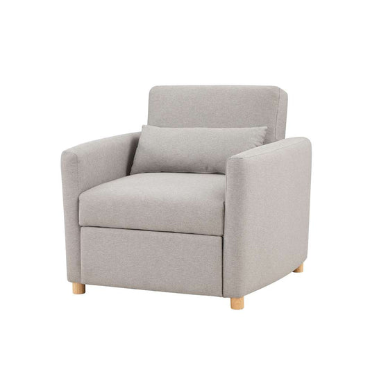 Serta - Anja Convertible Chair, Light Grey by Lifestyle Solutions - 111A007LTG veiw 1