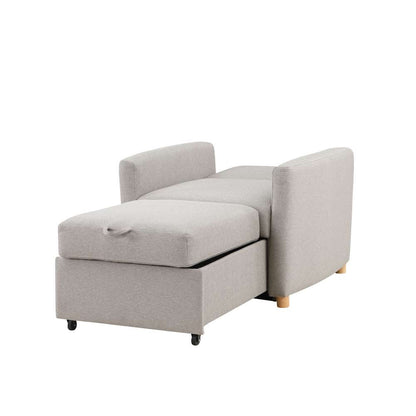 Serta - Anja Convertible Chair, Light Grey by Lifestyle Solutions - 111A007LTG veiw 5