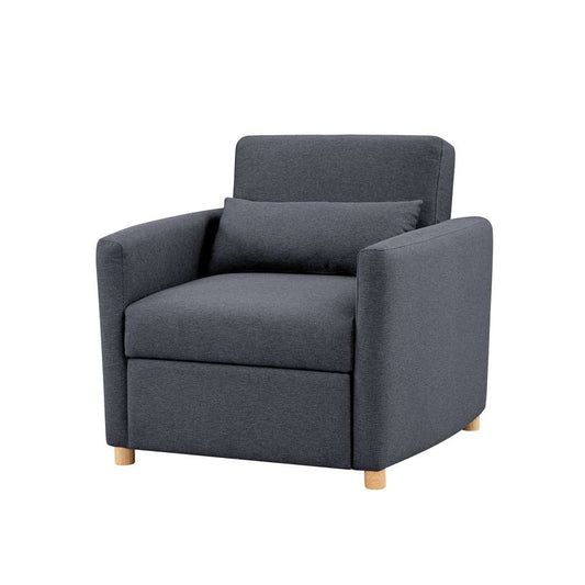Serta - Anja Convertible Chair, Navy by Lifestyle Solutions - 111A007NVY veiw 1