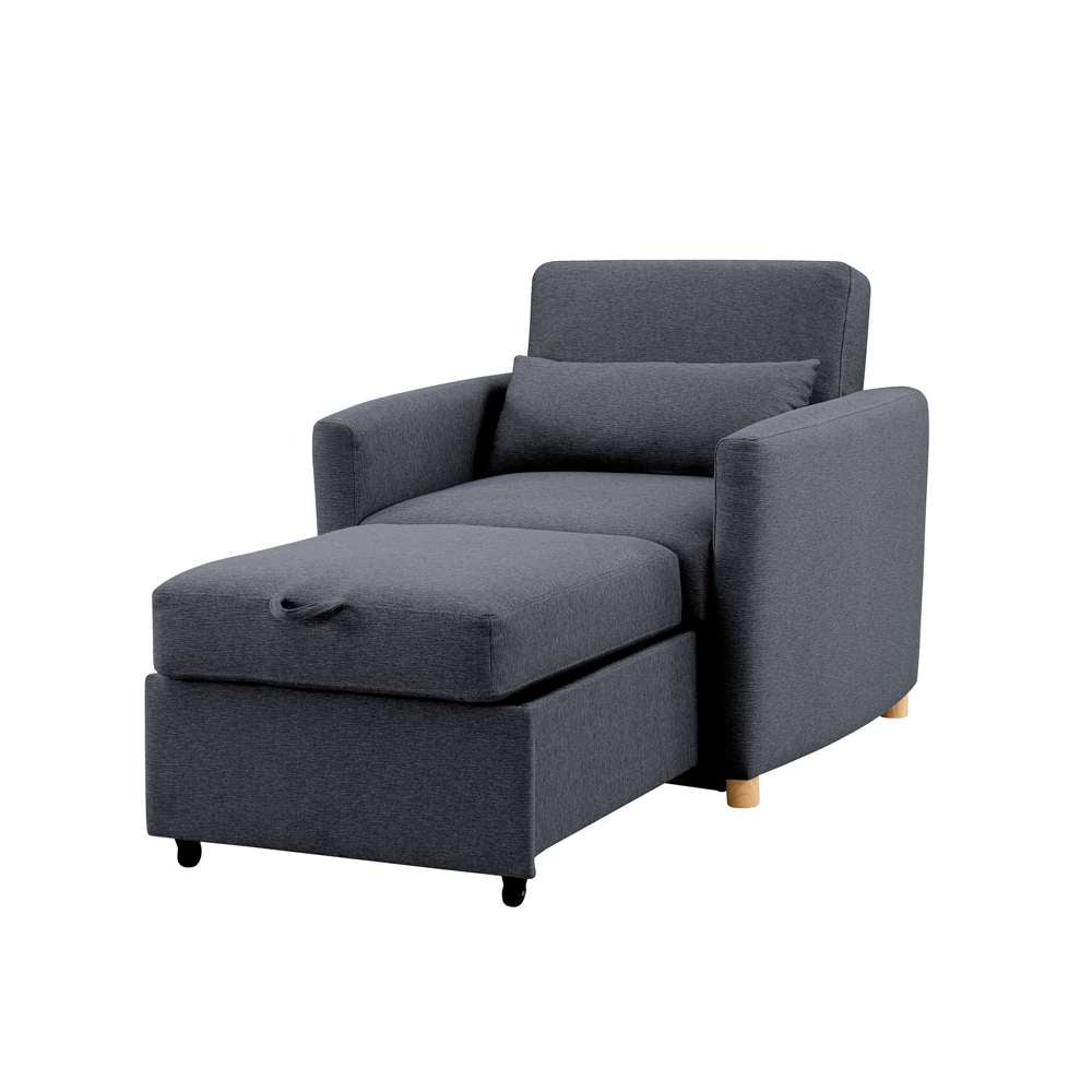 Serta - Anja Convertible Chair, Navy by Lifestyle Solutions - 111A007NVY veiw 4