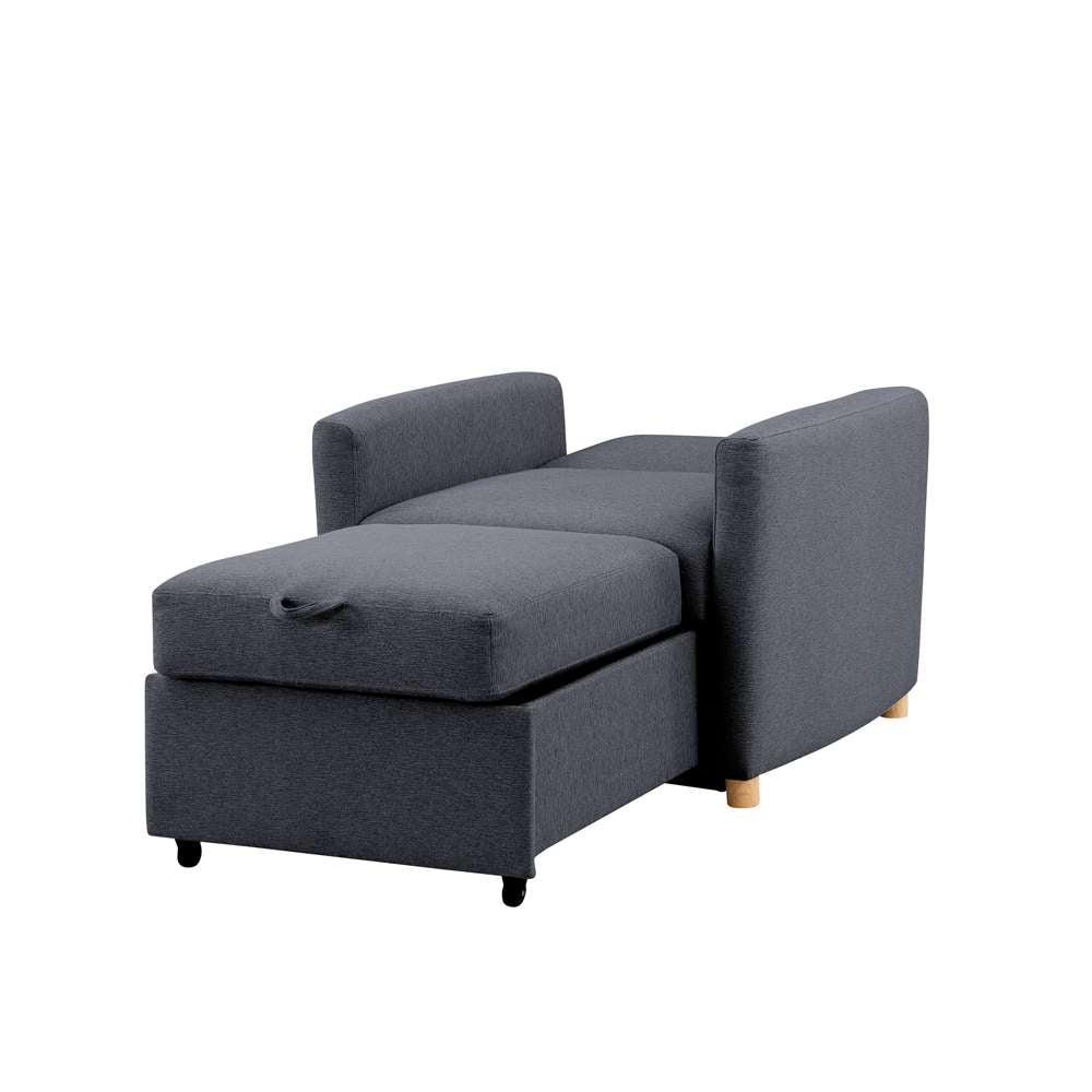 Serta - Anja Convertible Chair, Navy by Lifestyle Solutions - 111A007NVY veiw 5