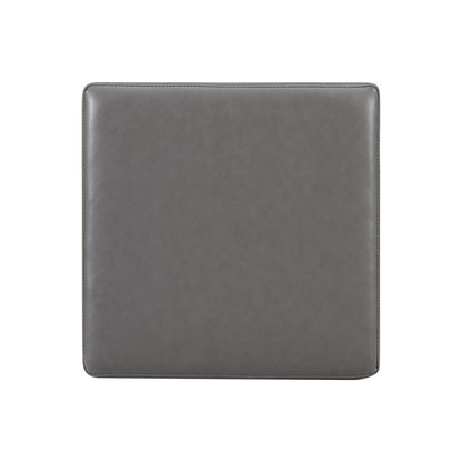 Linon Home Decor - Blanche Faux Leather Square Ottoman Grey - ST013GRYPU01ASU veiw 3