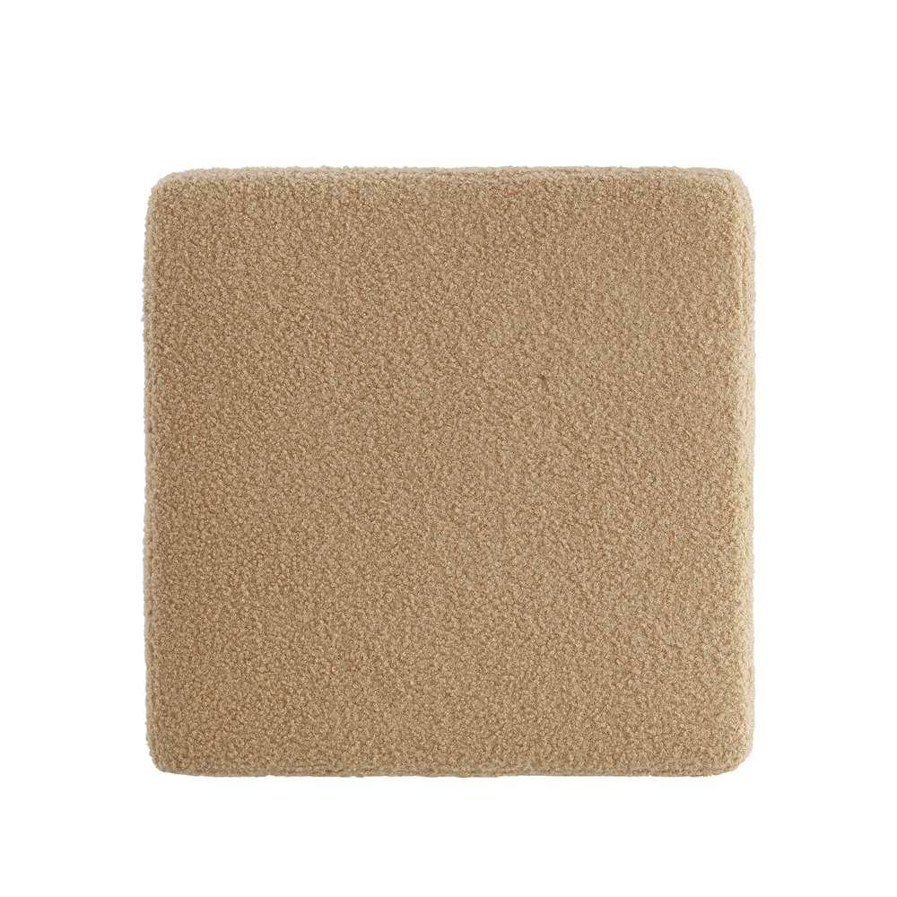 Linon Home Decor - Blanche Fabric Square Ottoman Tan - ST013TAN01ASU veiw 3