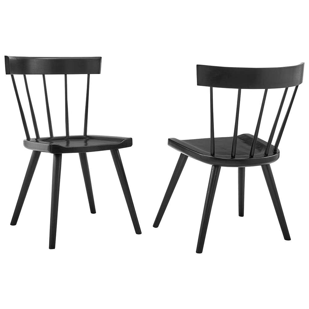 Modway - Sutter Wood Dining Side Chair (Set of 2) - EEI-6082-BLK veiw 1