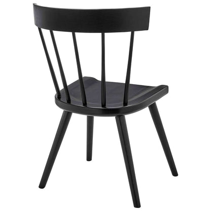 Modway - Sutter Wood Dining Side Chair (Set of 2) - EEI-6082-BLK veiw 6