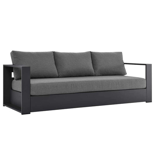 Modway - Tahoe Outdoor Patio Powder-Coated Aluminum Sofa - EEI-5676-GRY-CHA veiw 1