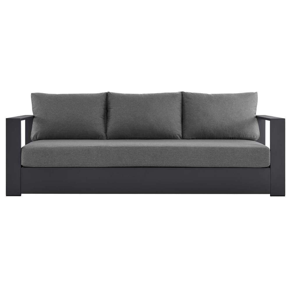 Modway - Tahoe Outdoor Patio Powder-Coated Aluminum Sofa - EEI-5676-GRY-CHA veiw 6