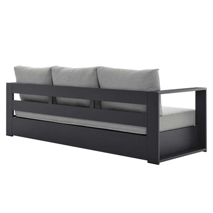 Modway - Tahoe Outdoor Patio Powder-Coated Aluminum Sofa - EEI-5676-GRY-GRY veiw 4