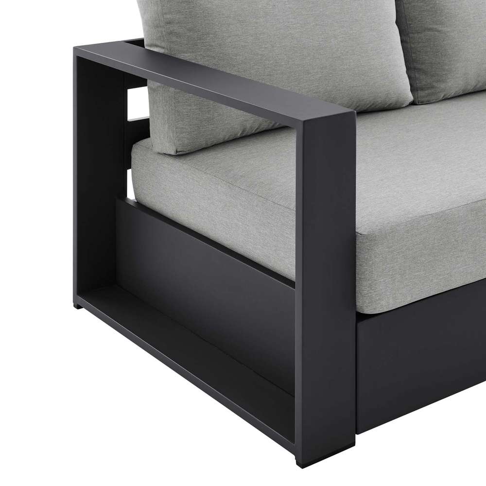 Modway - Tahoe Outdoor Patio Powder-Coated Aluminum Sofa - EEI-5676-GRY-GRY veiw 5