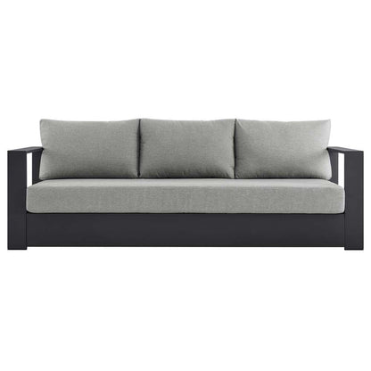 Modway - Tahoe Outdoor Patio Powder-Coated Aluminum Sofa - EEI-5676-GRY-GRY veiw 6