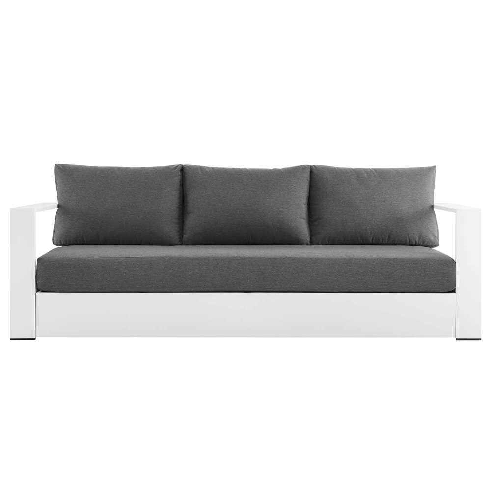Modway - Tahoe Outdoor Patio Powder-Coated Aluminum Sofa - EEI-5676-WHI-CHA veiw 6