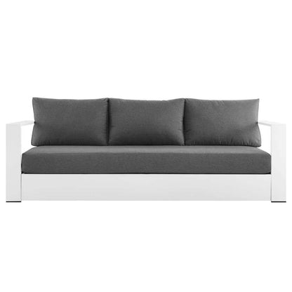 Modway - Tahoe Outdoor Patio Powder-Coated Aluminum Sofa - EEI-5676-WHI-CHA veiw 6
