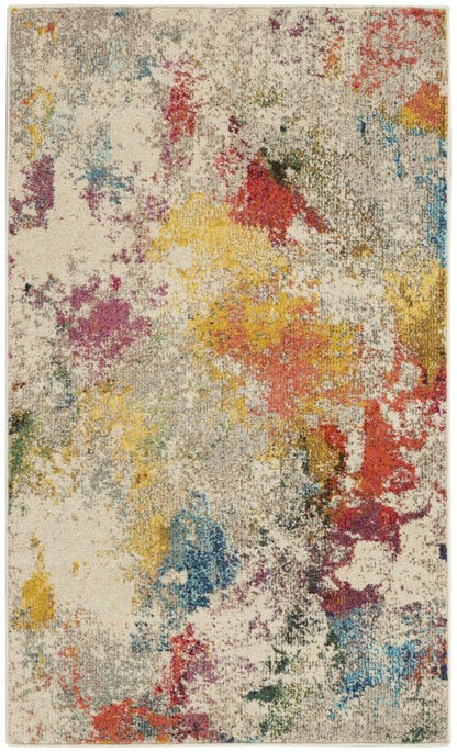 Nourison - Celestial CES12 Multicolor 3x5 Colorful Area Rug - CES12-99446801012 veiw 1