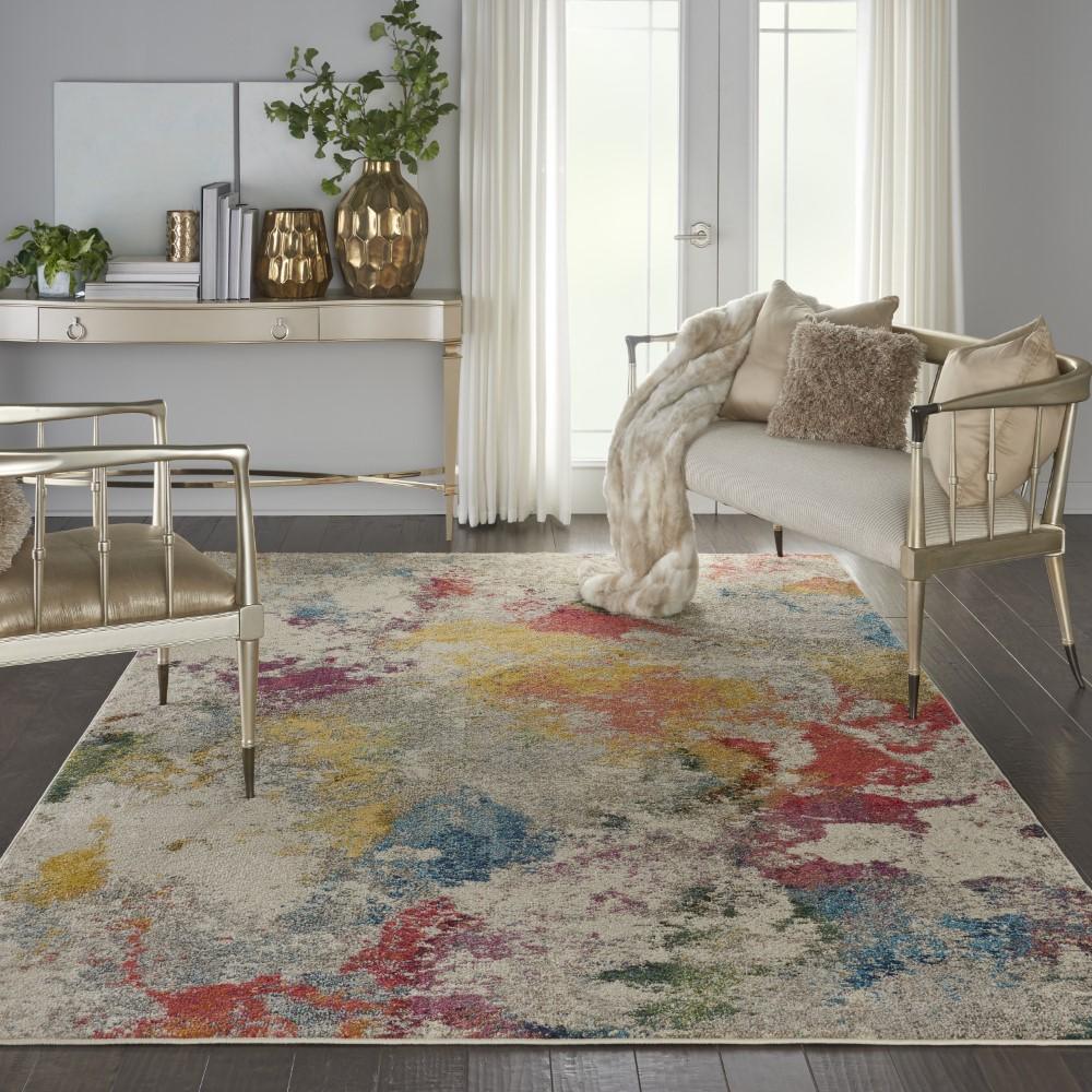 Nourison - Celestial CES12 Multicolor 6x9 Colorful Area Rug - CES12-99446801029 veiw 2
