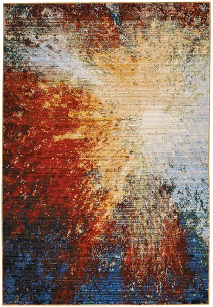 Nourison - Chroma CRM02 Red Multicolor 4x6 Area Rug - CRM02-99446378286_CLOSEOUT veiw 1