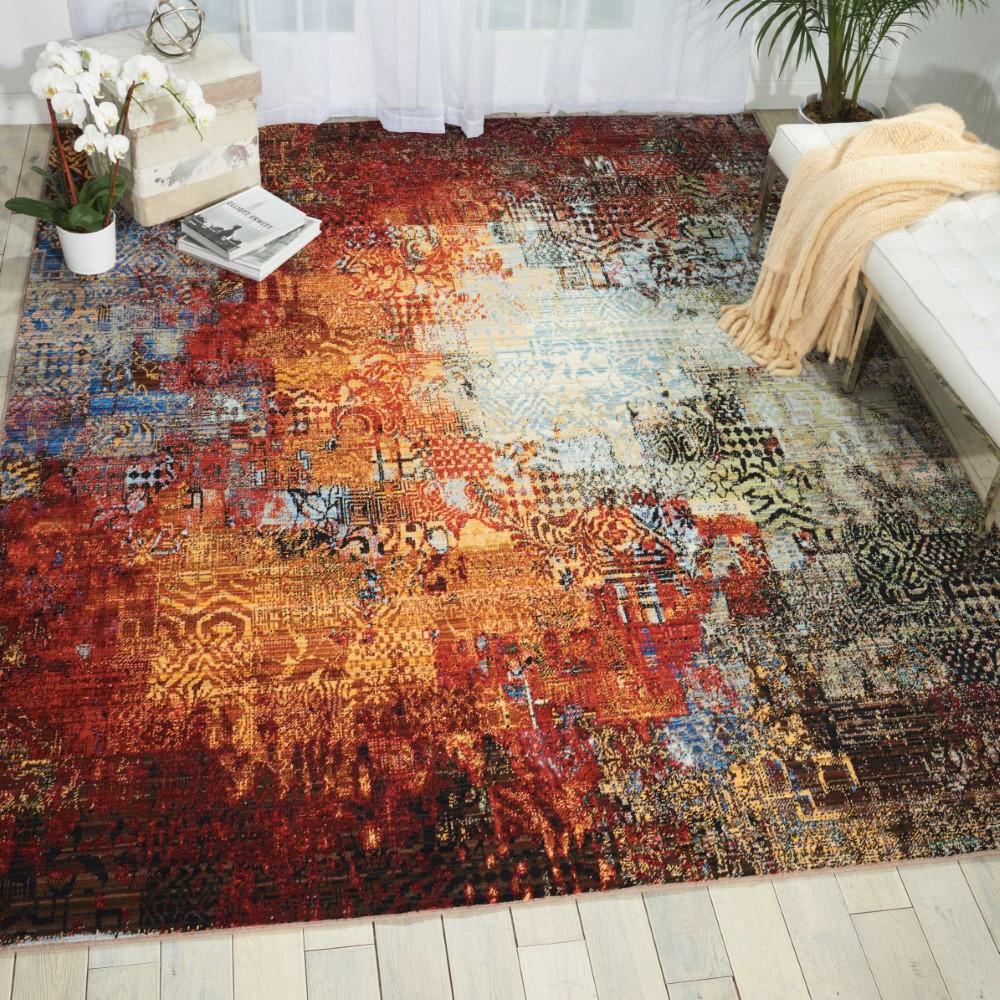 Nourison - Chroma CRM03 Multicolor 79in x 99in Large Rug - CRM03-99446378712_CLOSEOUT veiw 2