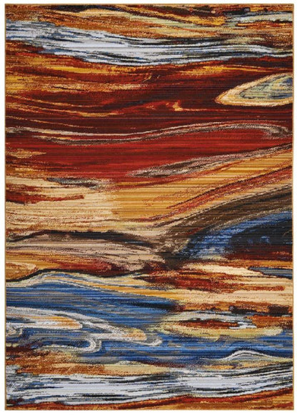Nourison - Chroma CRM04 Multicolor 56in x 8 Area Rug - CRM04-99446378774_CLOSEOUT veiw 1