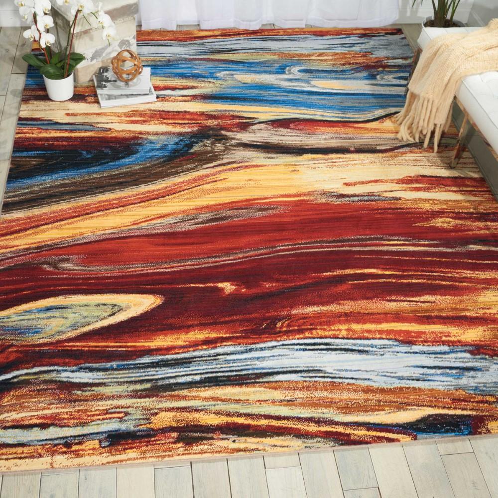 Nourison - Chroma CRM04 Multicolor 79in x 99in Large Rug - CRM04-99446378767_CLOSEOUT veiw 2