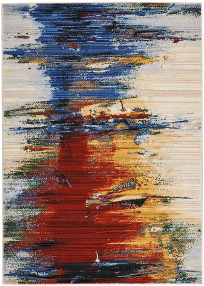 Nourison - Chroma CRM05 Multicolor 4x6 Area Rug - CRM05-99446378804_CLOSEOUT veiw 1