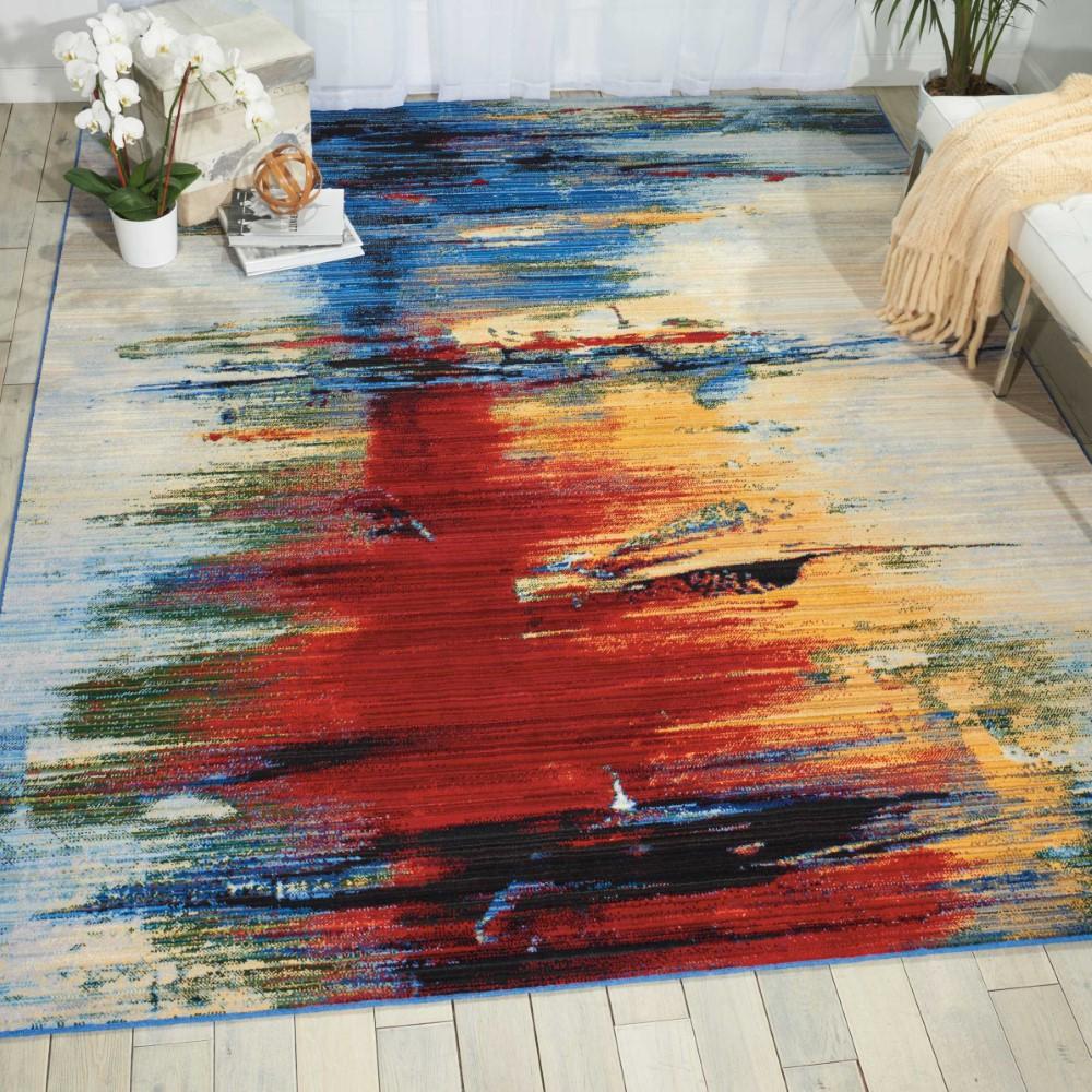 Nourison - Chroma CRM05 Multicolor 79in x 99in Large Rug - CRM05-99446378828_CLOSEOUT veiw 2