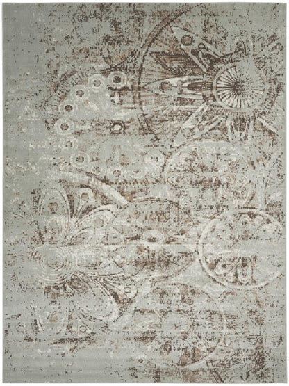 Nourison - Euphoria EUP03 Bone 9x12 Oversized Rug - EUP03-99446379344_CLOSEOUT veiw 1