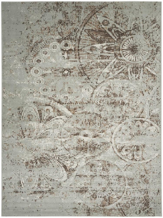 Nourison - Euphoria EUP03 Bone 9x12 Oversized Rug - EUP03-99446379344_CLOSEOUT veiw 1