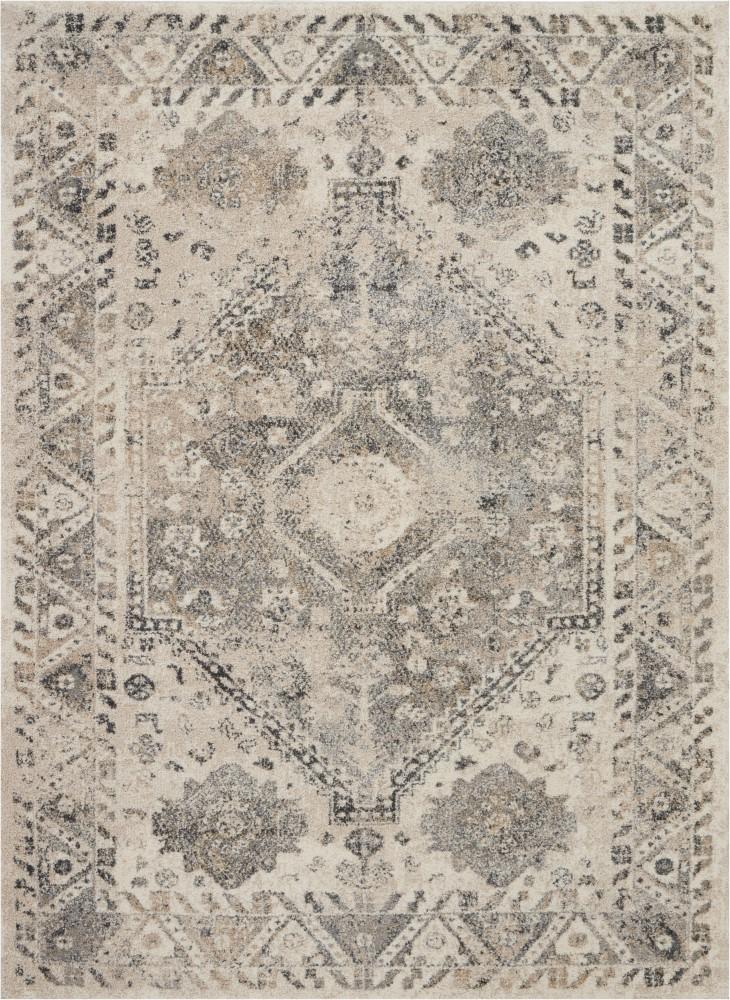 Nourison - Fusion FSS11 Cream and Bone 53in x 73in Farmhouse Area Rug - FSS11-99446317070 veiw 1