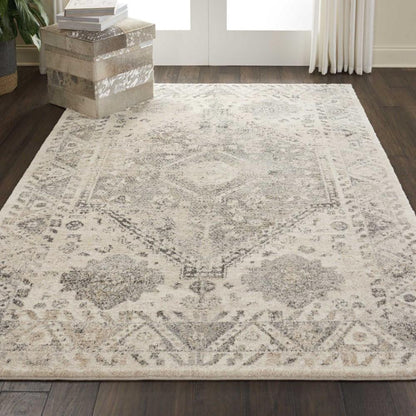 Nourison - Fusion FSS11 Cream and Bone 53in x 73in Farmhouse Area Rug - FSS11-99446317070 veiw 2