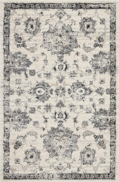 Nourison - Fusion FSS15 Cream and Bone 4x6 Vintage Area Rug - FSS15-99446425157 veiw 1